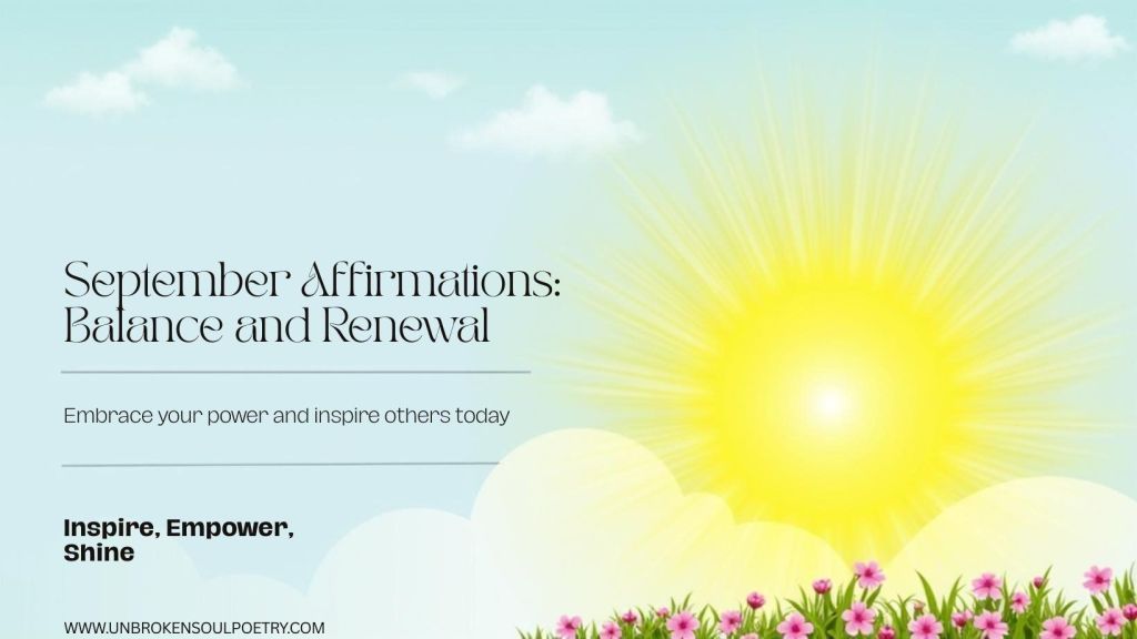 September 30 Affirmation: Step Into a New Season of Balance