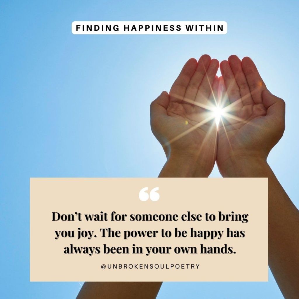 No One Can Hand You&nbsp;Happiness